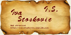 Iva Stošković vizit kartica